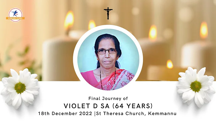 Final Journey of Violet D Sa (64 years) | LIVE from Kemmannu
