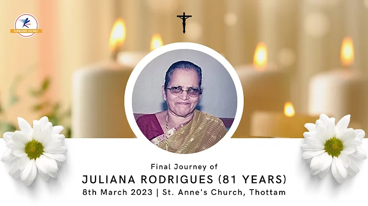 Final Journey of Juliana Rodrigues (81 Years) | LIVE From Thottam