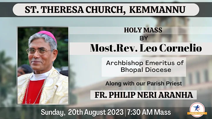 Sunday Holy mass 20.08.23 by Most.Rev. Archbishop Leo Cornelio - Live from Kemmannu