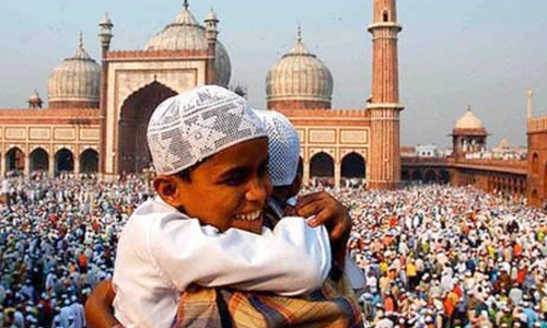 With joy and prayers, Muslims celebrate Eid in India