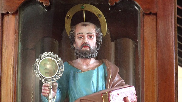 Miraculous wooden statue of St Peter the Apostle